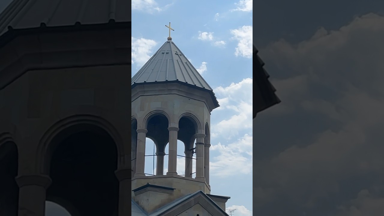 Day 540 🇬🇪 Kashveti church in Tbilisi, Georgia 🤍 #church  #tbilisitour #tbilisi #georgia #city