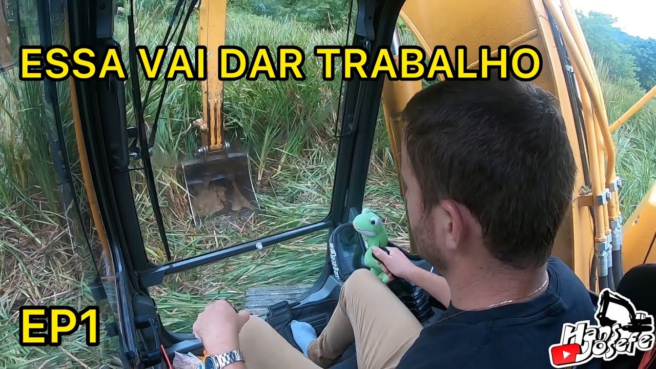 INÍCIO DE UMA MEGA LAGOA NO PÂNTANO ESCAVADEIRA HIDRÁULICA