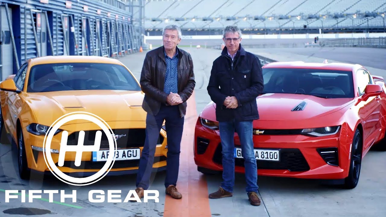 Fifth Gear: Ford Mustang V8 GT Vs Chevrolet Camaro V8