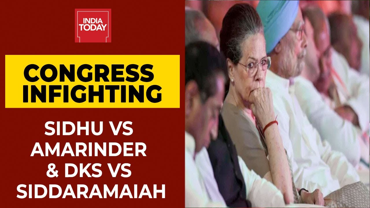 Navjot Sidhu Vs Amarinder Singh & DKS Vs Siddaramaiah: Congress Firefights To Resolve Feud
