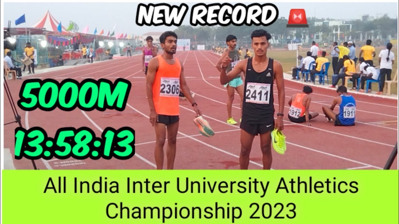 5000m Final Run | 82nd All India Inter University Athletics Chennai 2023 | 5km 13 min 58sec😱