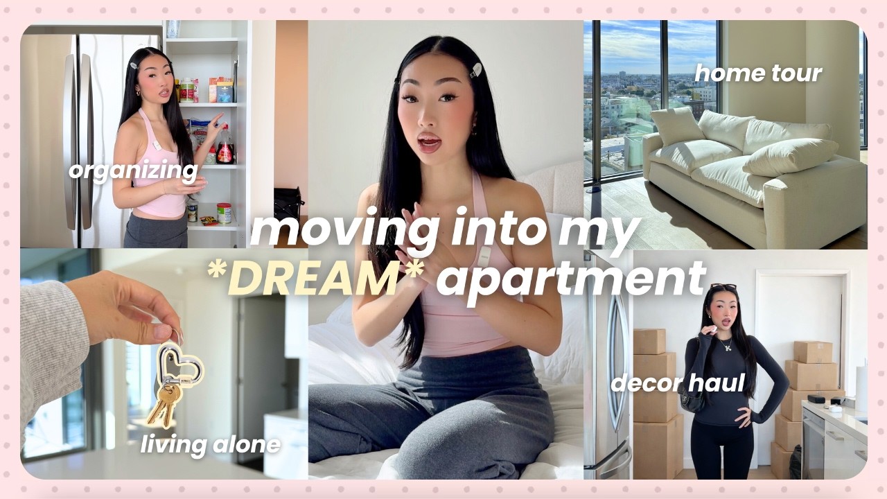 i found my *DREAM* apartment 🏡🔑 moving, apt tour, organizing, decor shopping | LIVING ALONE DIARIES