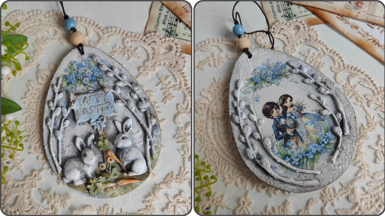 Easy easter pendant 🐰 Inspiration for Mila Project