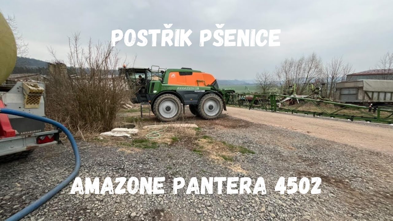 Amazone Pantera 4502 | New Holland T7.225 | Postřikování Pšenice