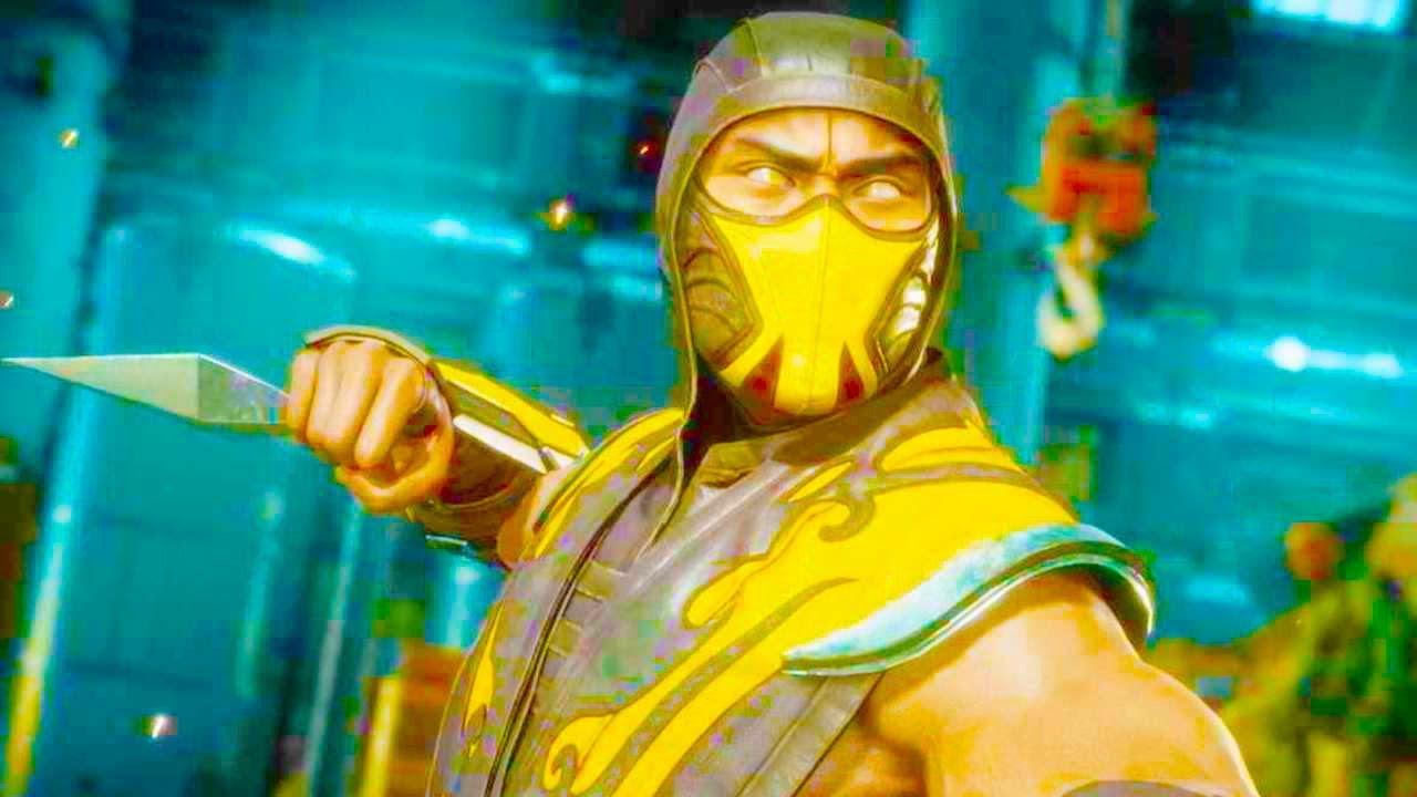 Mortal Kombat 11 PC — Скин Спектр Скорпиона из Преисподней исполняет вступительные диалоги против...