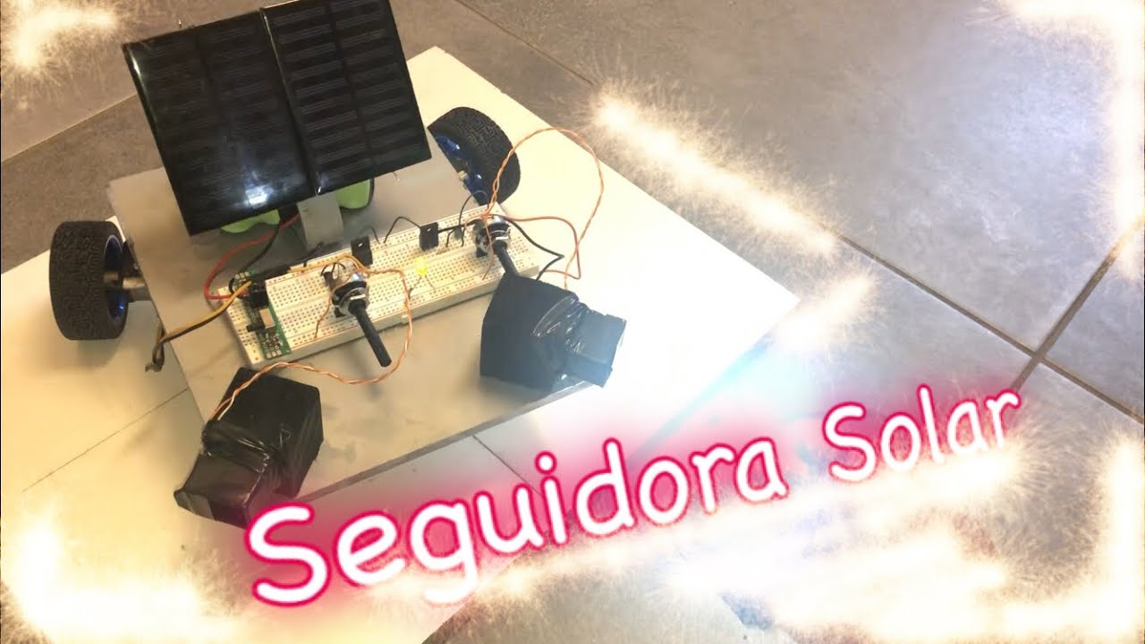 Seguidor solar con transistores paso a paso