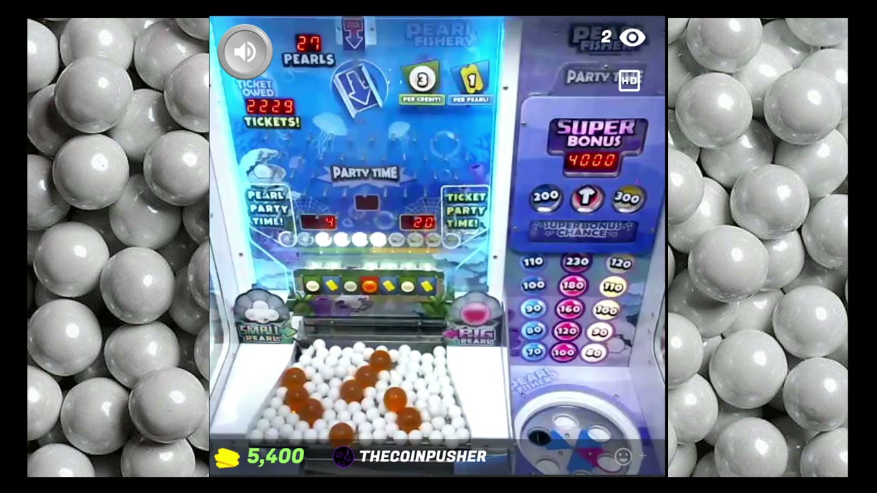 Balls! Pearls! Tickets! Fishing! Winning THOUSANDS of tickets on Pearl Fishery at Arcade Online!