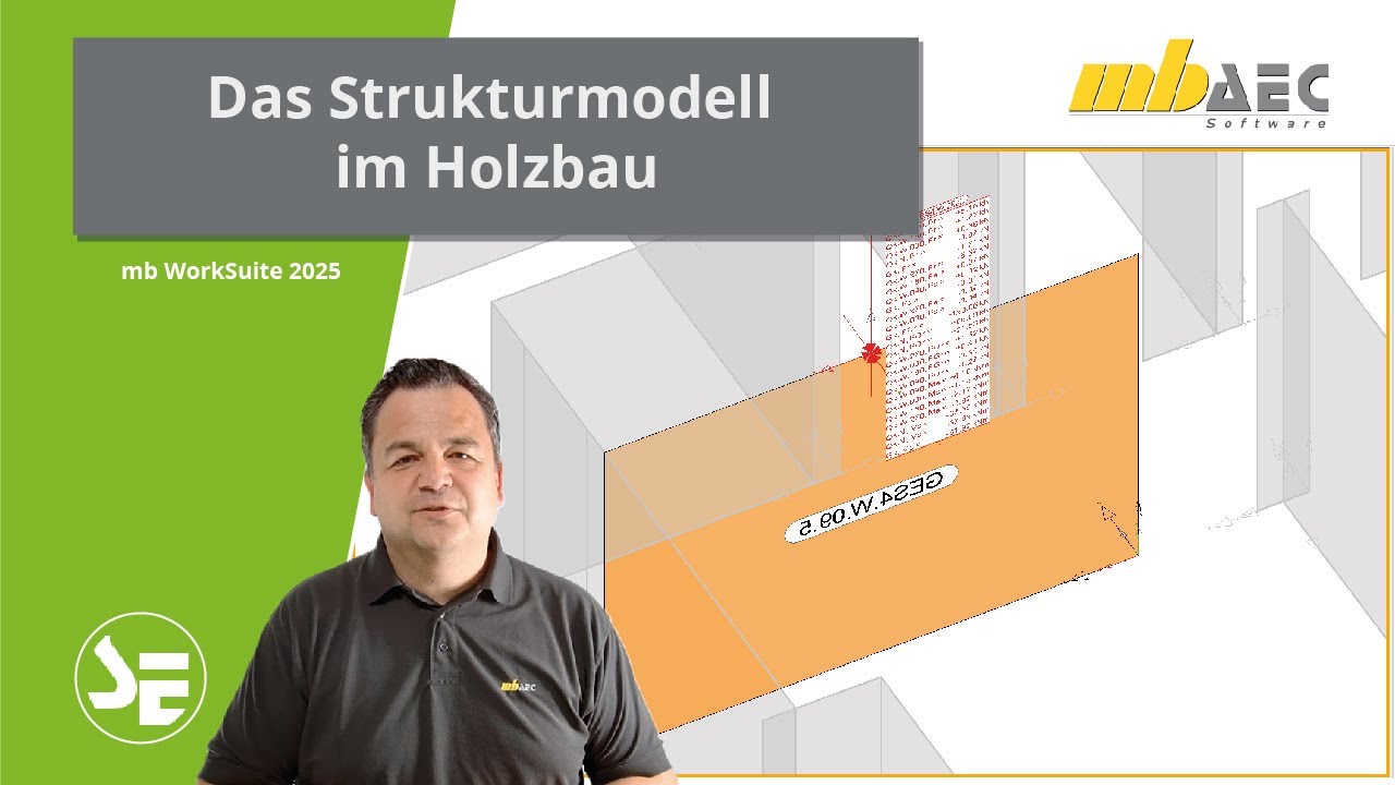 Holzbau Tragwerksplanung mit Strukturmodell – effizient & praxisnah (Level A) - mbinar #25-08