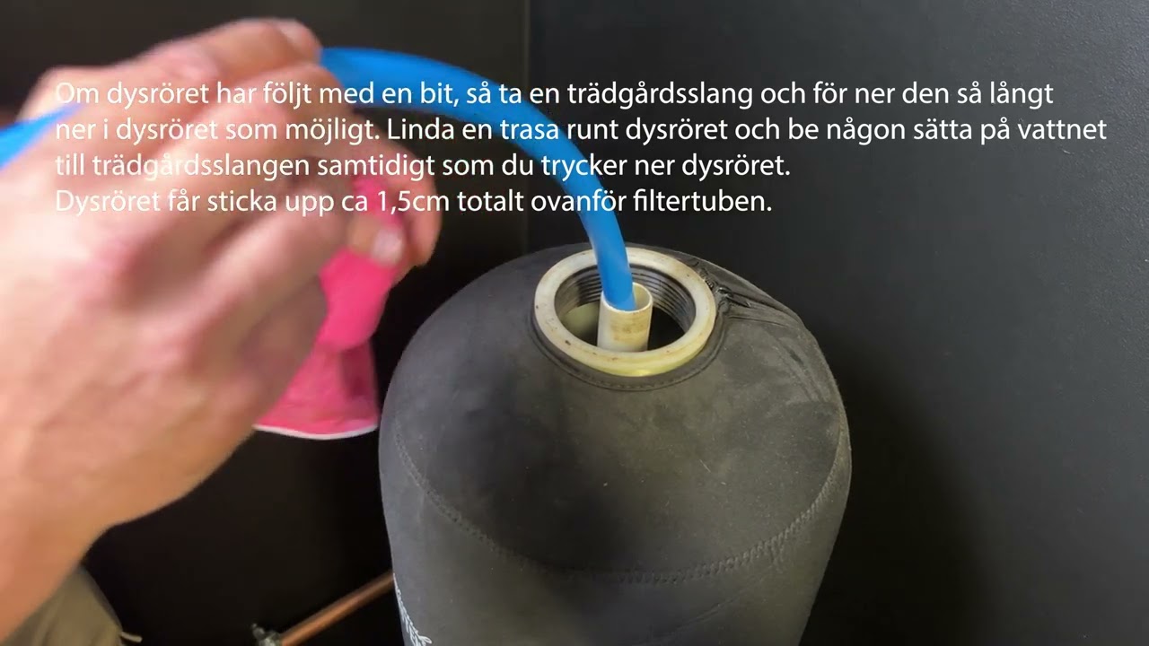 Byte eller rengöring av toppsil - Vattenfilter
