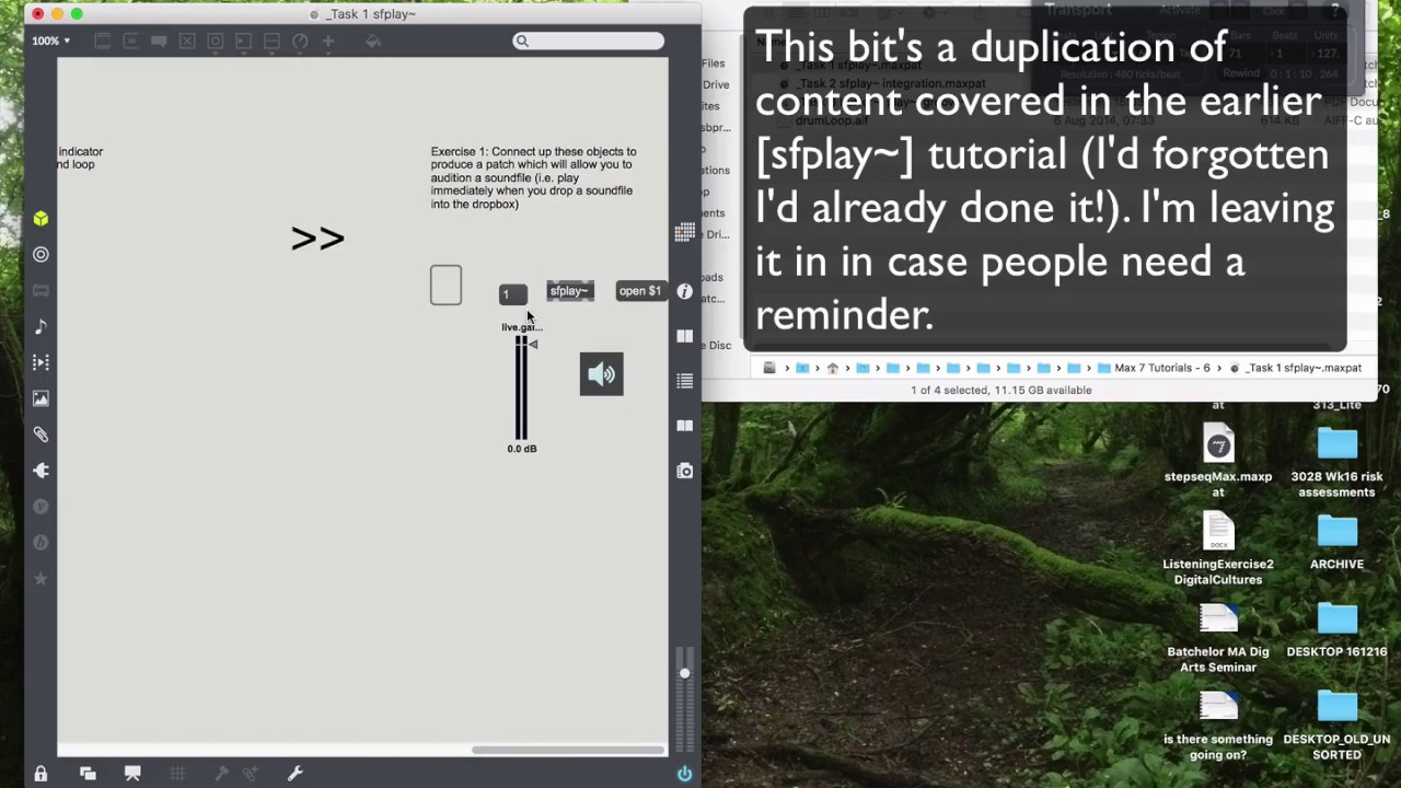 Max 7 Tutorials: 6.1 Basic Sampling—a reminder of [sfplay~]