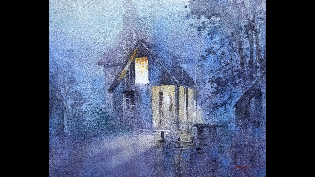 Winter Path - Part 3 #watercolor #watercolorpaintingtutorial #memory #painting #tutorial