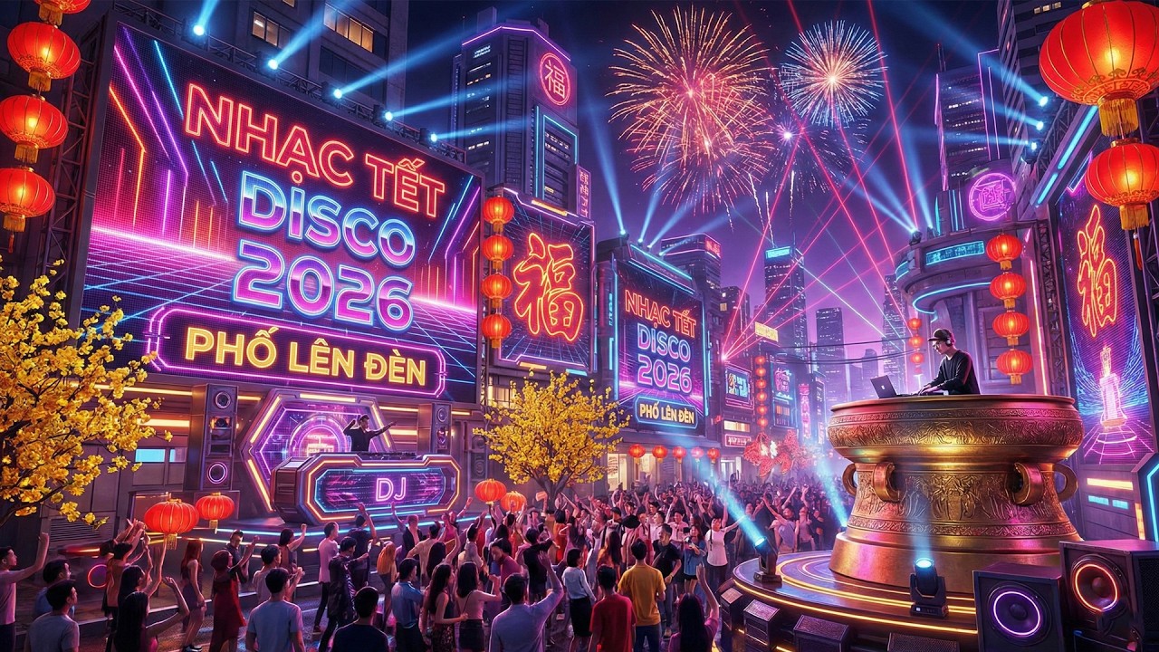 Nhạc Tết Disco 2026 | Phố Lên Đèn – Nhịp Xuân Rộn Ràng Cả Đất Trời