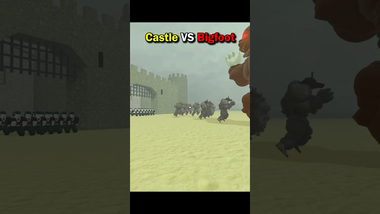 Castle Vs Bigfoot💀 