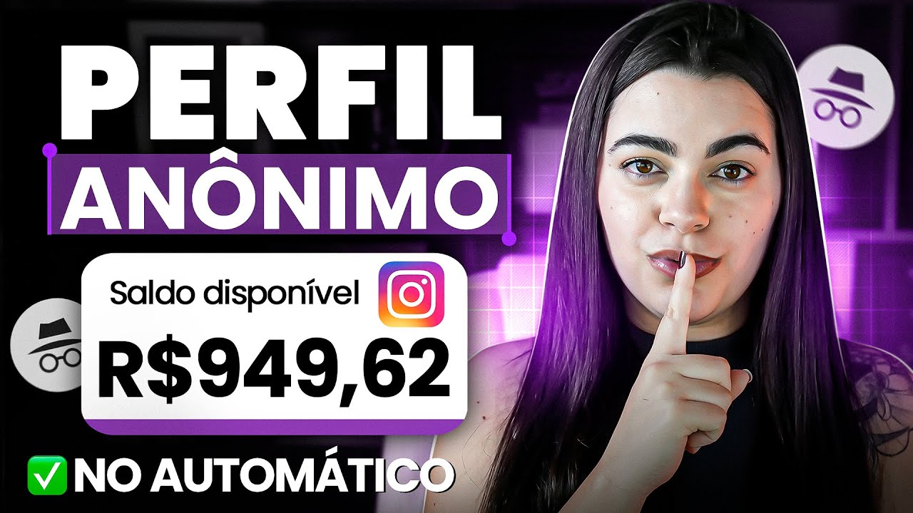 Como criar e monetizar um PERFIL ANÔNIMO no Instagram