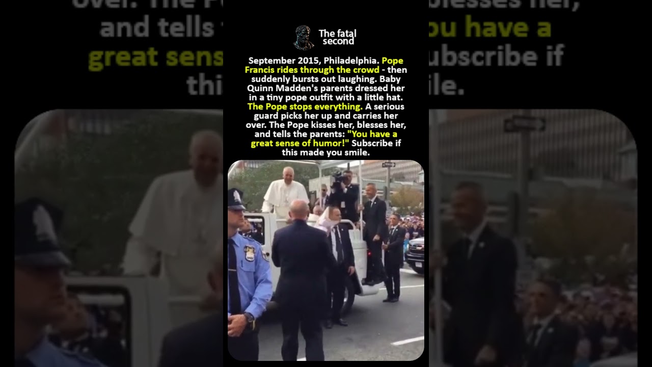 The Pope Stopped His Motorcade for One Little Joke 👶🙏