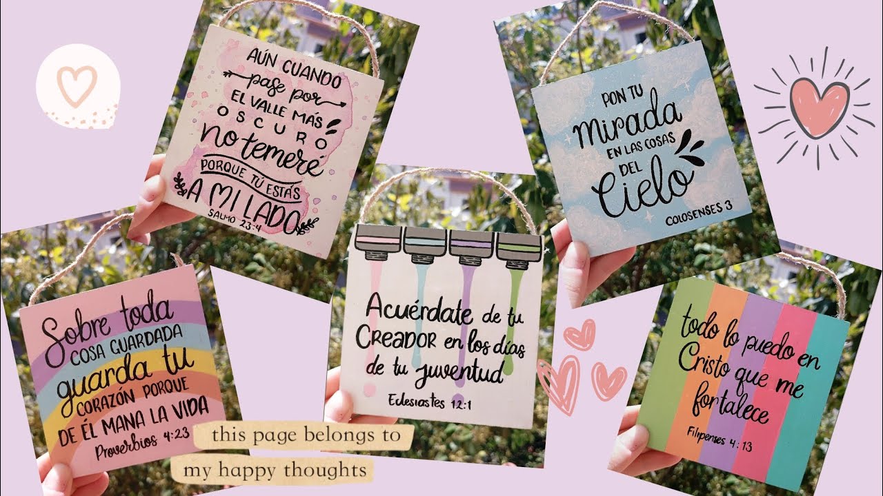 Cuadritos con versículos 🖌️🎨