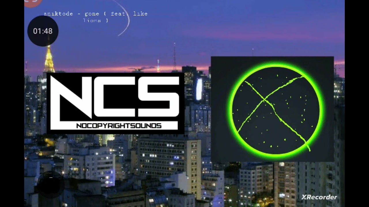 Aniktode - gone ( feat. Like lions ) ( lyric video ) | melodic dubstep | ncs - fanmade release