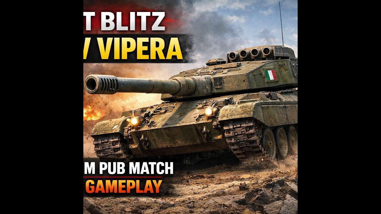 WoT Blitz SMV Vipera – Random Pub Match | Full Gameplay