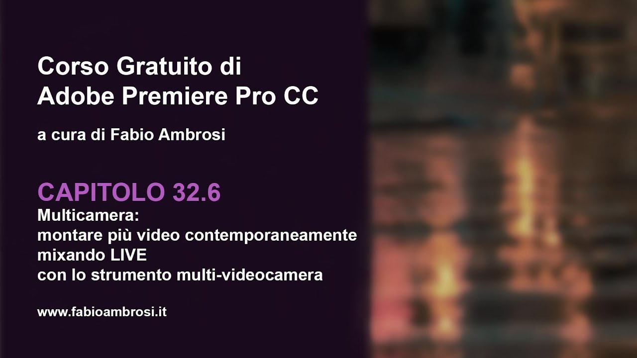 #46 - multi videocamera in Adobe Premiere Pro