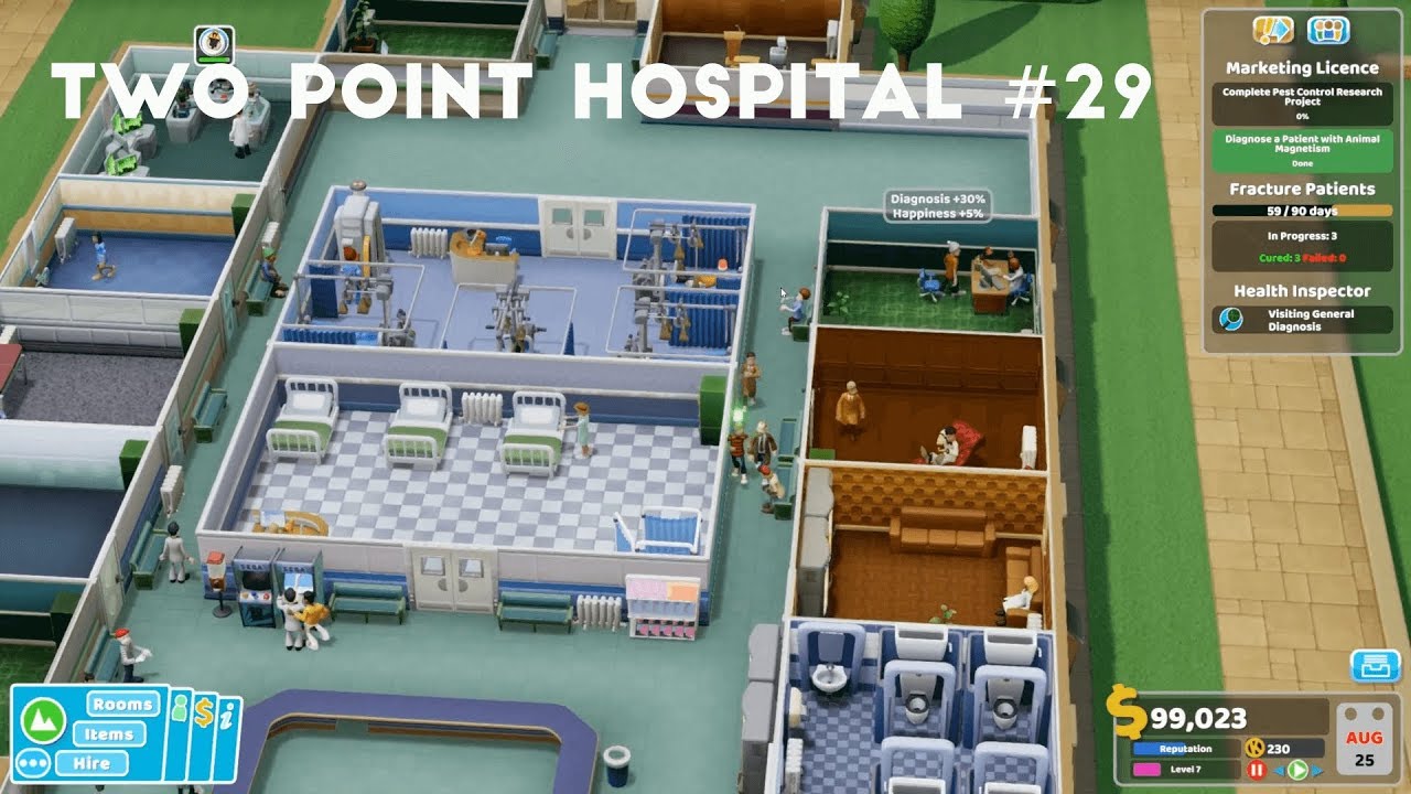 On The Way To Pest Control | Let's Play Two Point Hospital #29