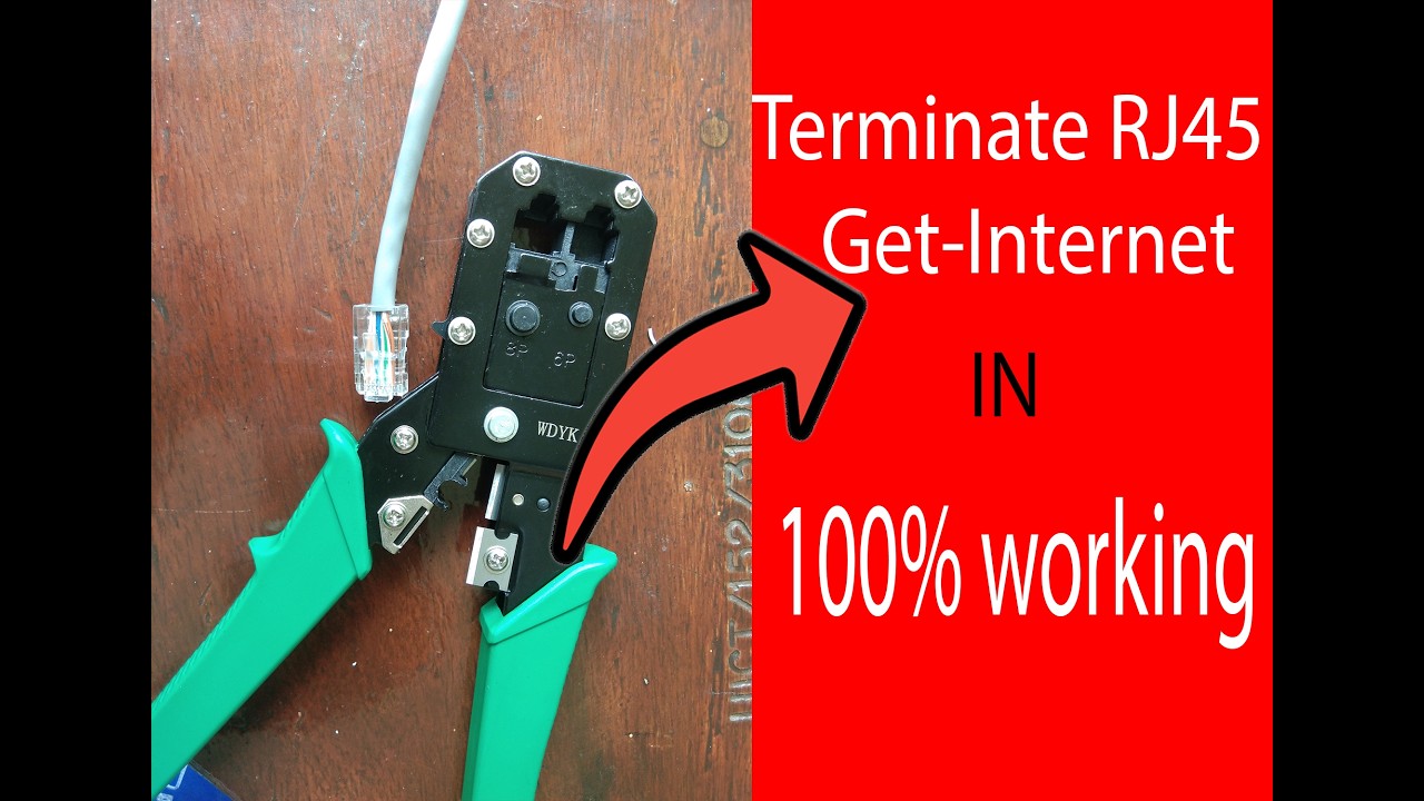 Terminate |Crimp cable and get Internet |1M views