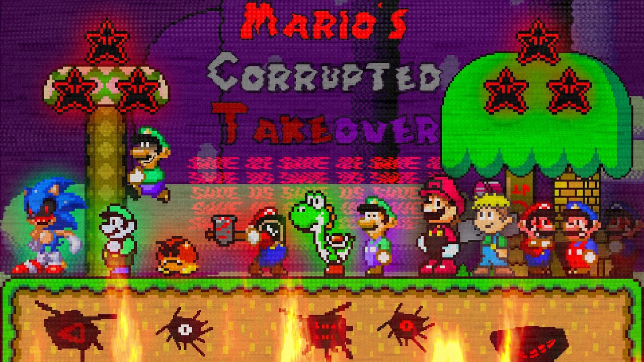 Mario's Corrupted Takeover (Mario.EYX) ~ Full Playthrough 4K!