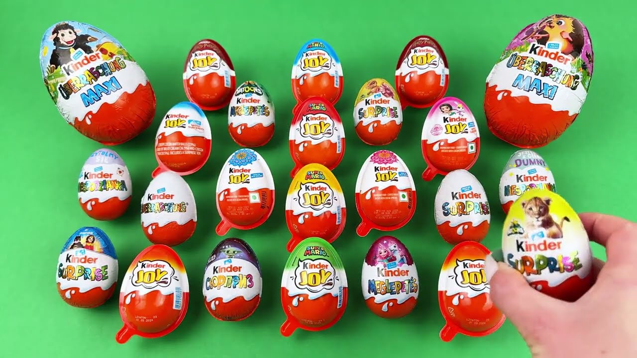 🐣 Unpacking so Many Kinder Surprise Eggs & Kinder Joy ASMR Unboxing!