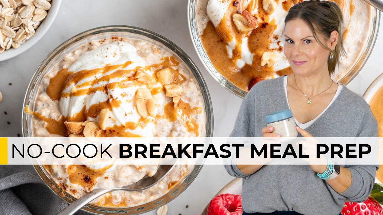 MAKE-AHEAD PEANUT BUTTER OVERNIGHT OATS | My Favorite Healthy Breakfast Hack