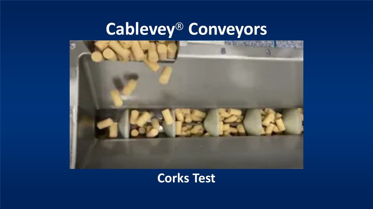 Cablevey® Conveyors - Corks Conveying Test