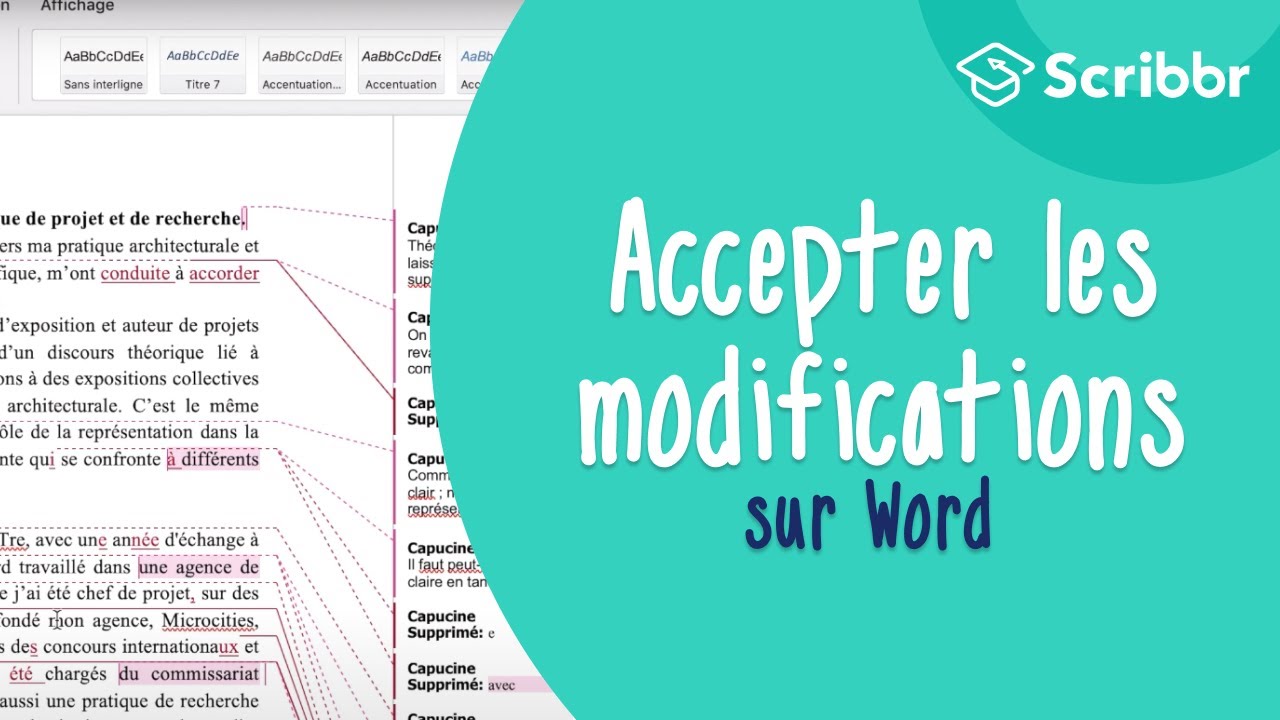 Suivi des modifications : accepter les changements de votre correcteur | Scribbr 🎓