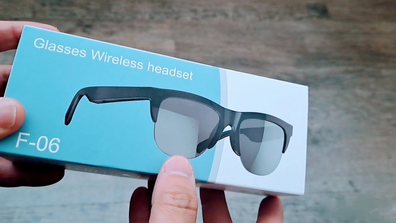 Gafas con audífonos - Glasses wireless headset F-06