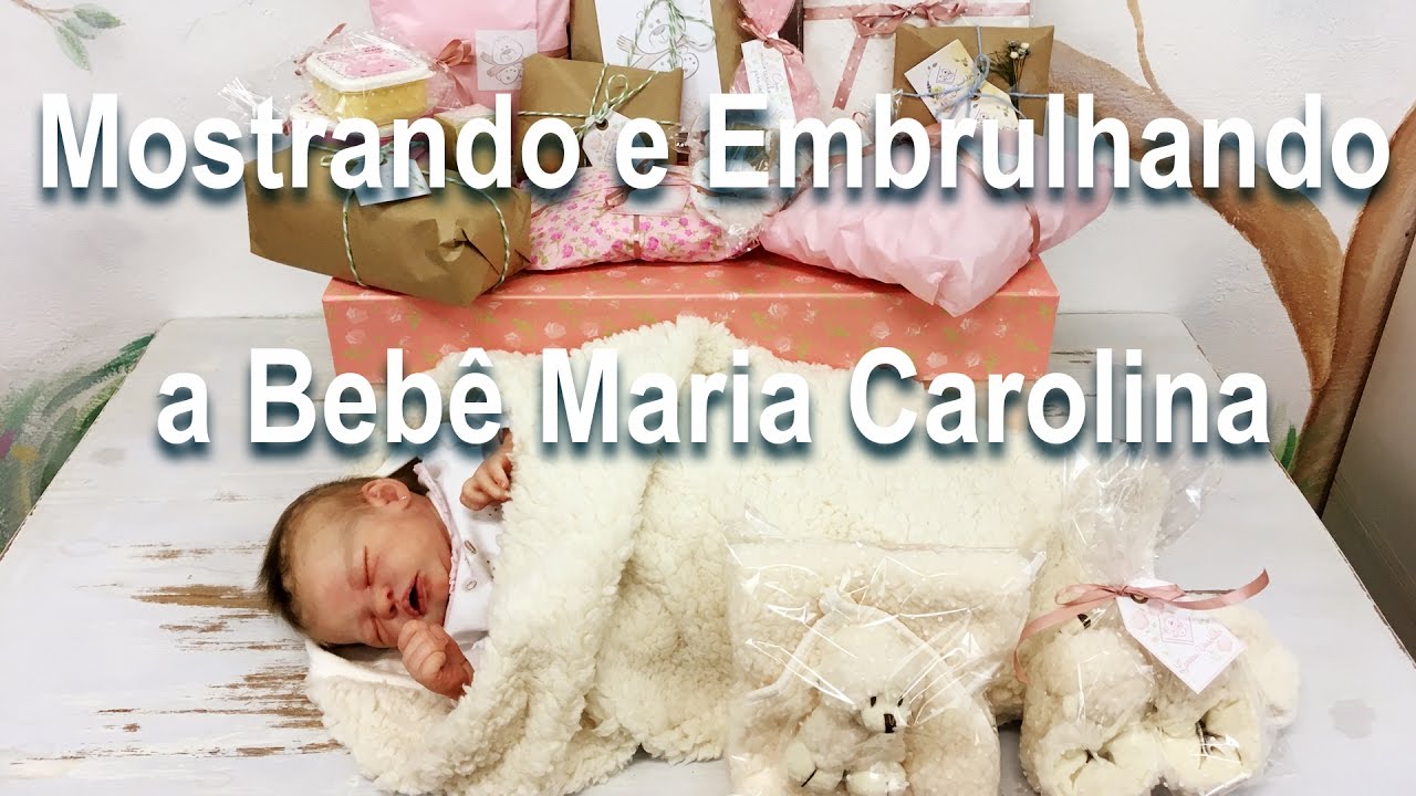 Embrulhando a Bebê Maria Carolina - Box Packing Reborn Doll (ASMR)