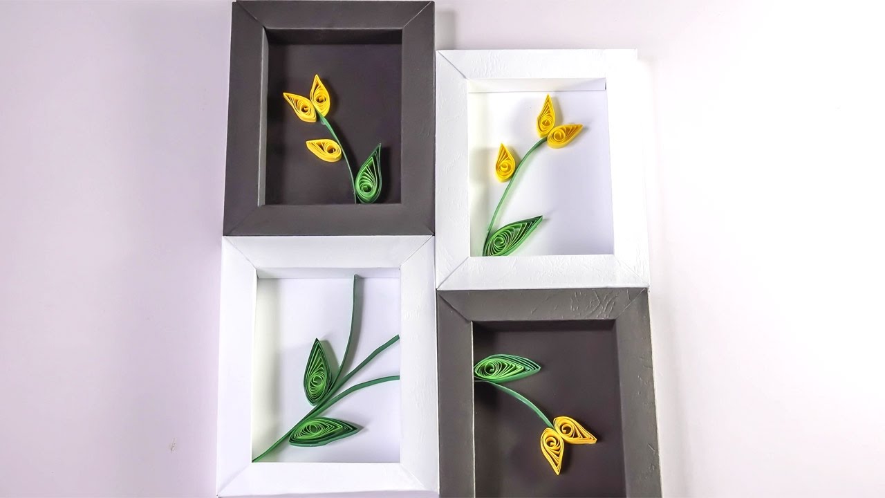 DIY Wall Decor | Paper Quilling Art for Bedroom | HandiWorks #93