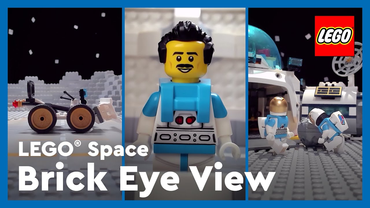 Lunar Research Base Arrival | LEGO&reg; CITY Space Brick Eye View #Shorts