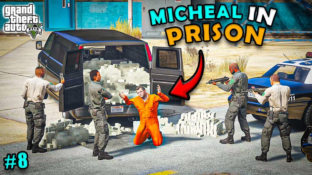 MICHAEL GETS ARRESTED & SENT TO PRISON | GTA V GAMEPLAY