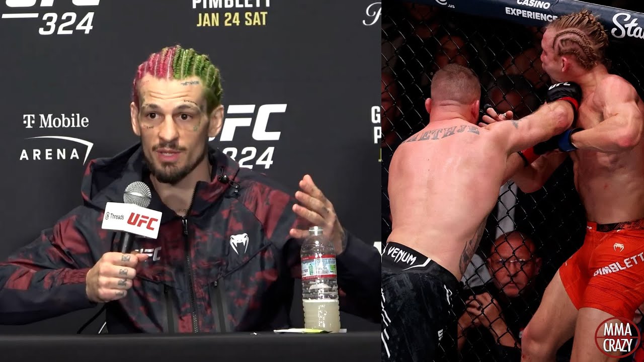 Sean O'Malley reacts to Justin Gaethje vs Paddy Pimblett at UFC 324