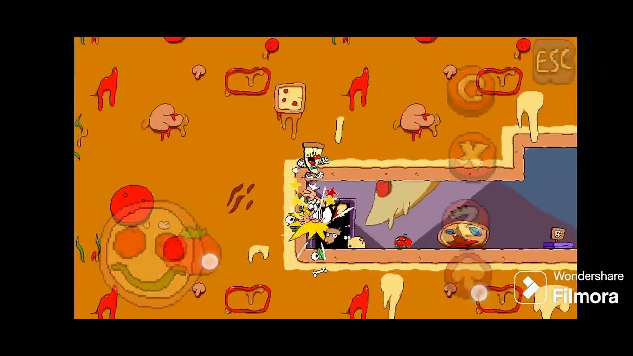 Jugando pizza tower asiendo la segunda vuelta 