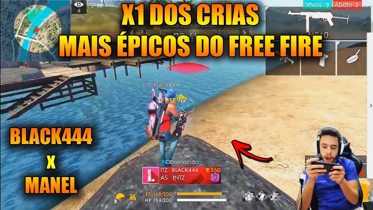 ÉPICO! BLACK444 x MANEL, GIDEE x THURZIN, DANTES x DEUS - X1 DOS CRIAS - MELHORES CLIPES FREE FIRE