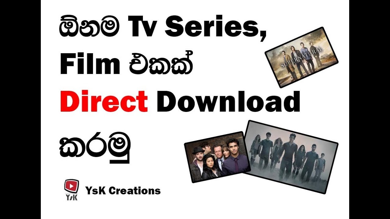 How to directly download any tv series or movie.