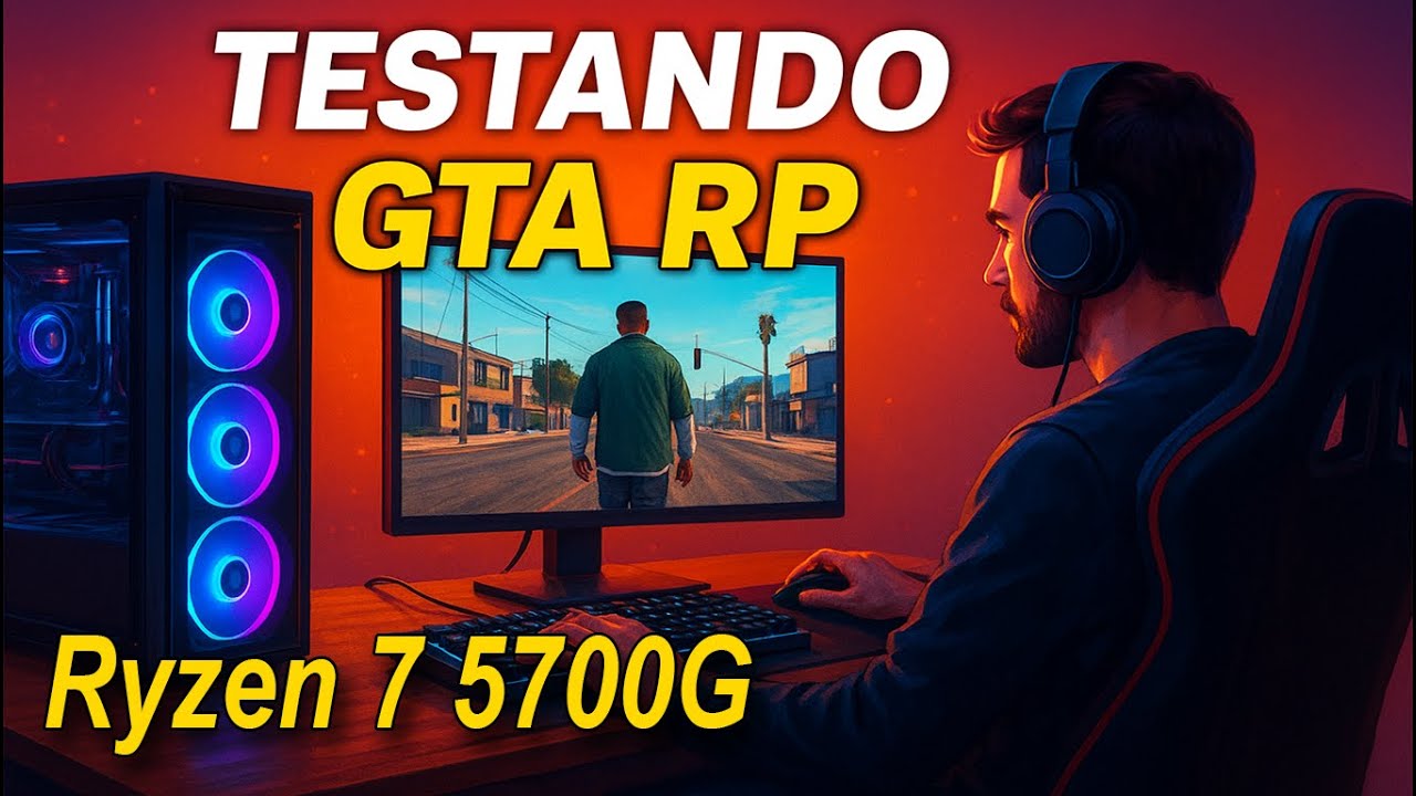 MONTEI UM PC GAMER COM O AMD RYZEN 7 5700G😱