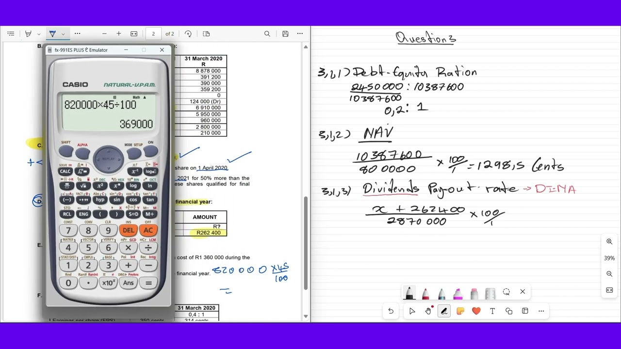 Cashflow statement & Financial Indicators. Part 4 with The Accounting Guru