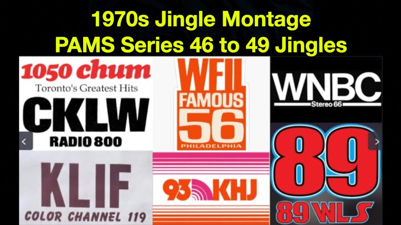 1970s PAMS Radio Jingle Montage - Mid Late 1970s