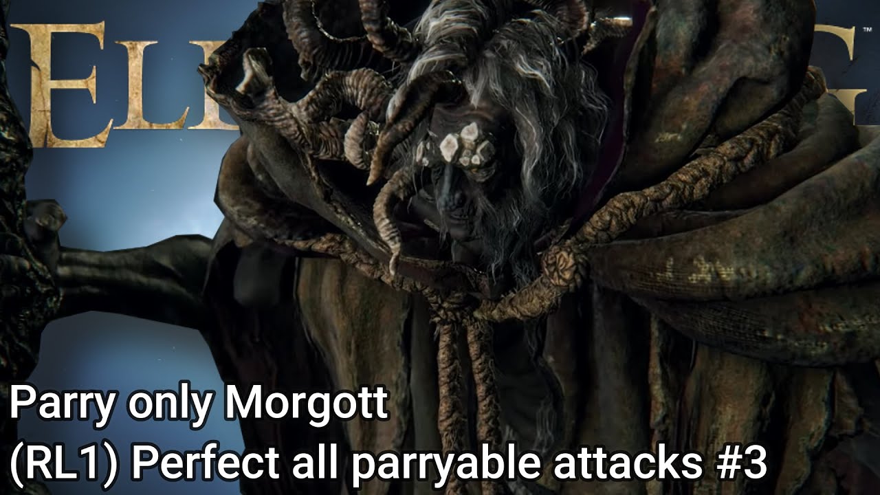 Morgott, the Omen king Parry Only Boss fight (RL1) Perfect all parryable attacks #3