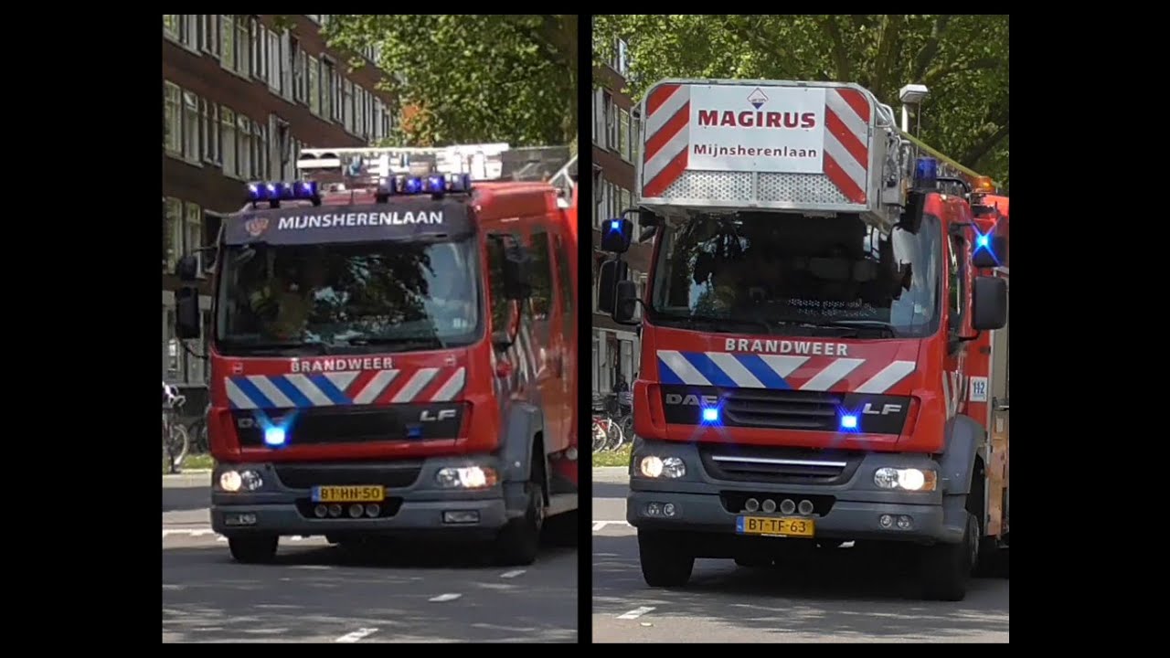 Spoedmelding TS44-1 & AL44-1 Brand Zeisstraat Rotterdam. #150