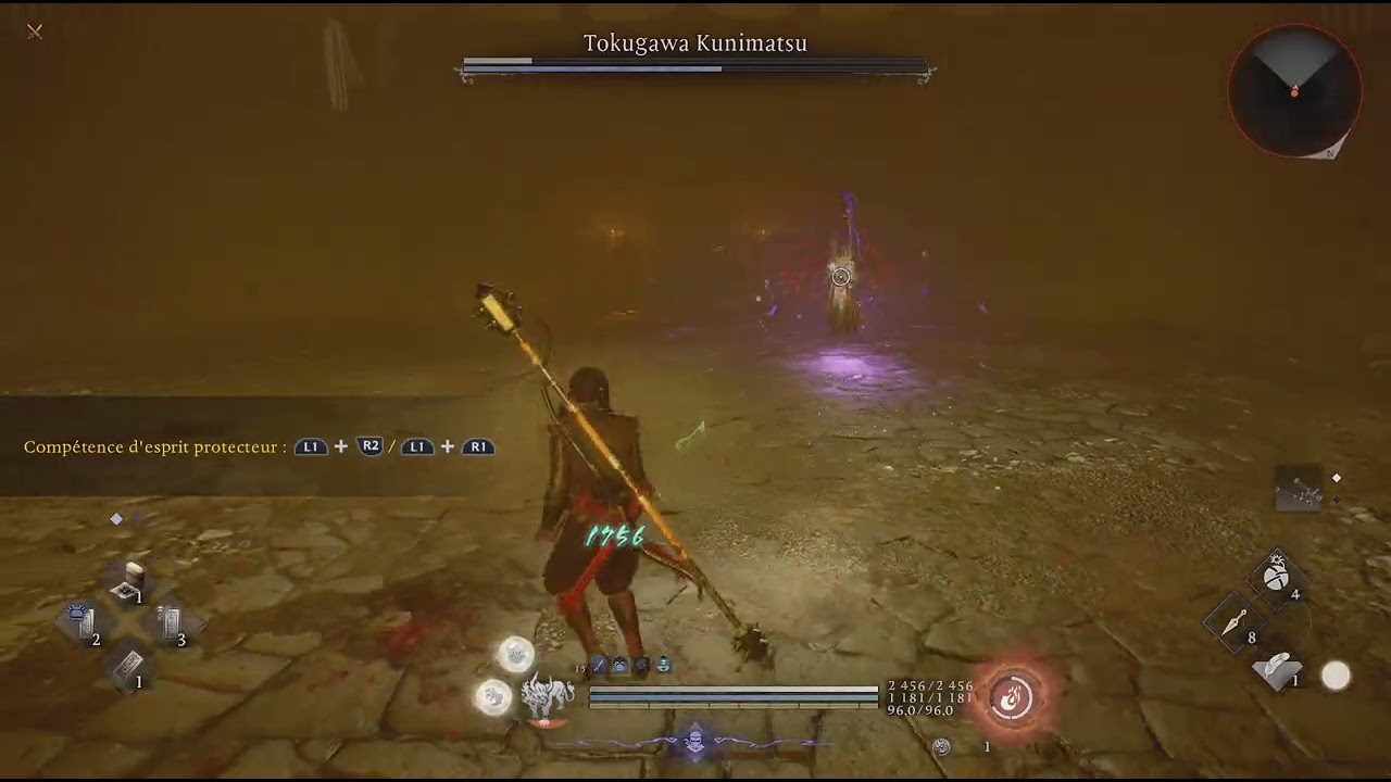 Nioh 3 Tokugawa Kunimatsu Boss fight+Cutscene