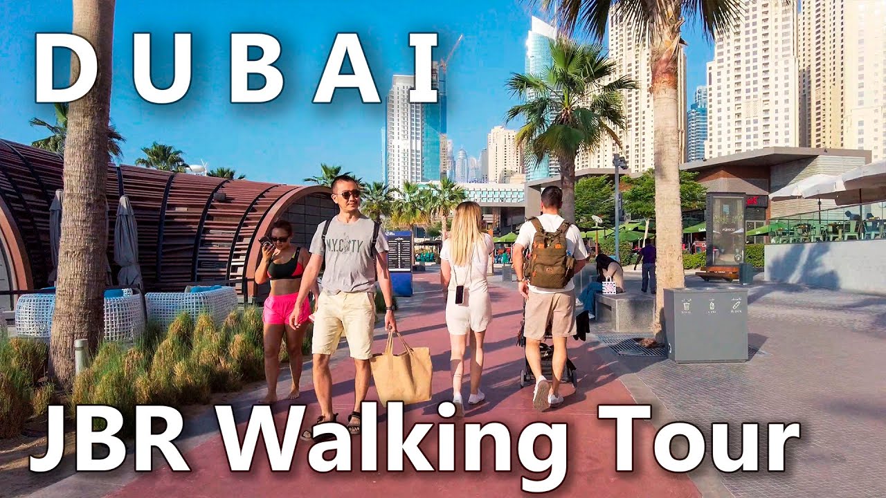 Dubai Walking Tour 4K🇦🇪 JBR (Jumeirah Beach Residence) | JBR Beach & The Walk | Amazing Dubai