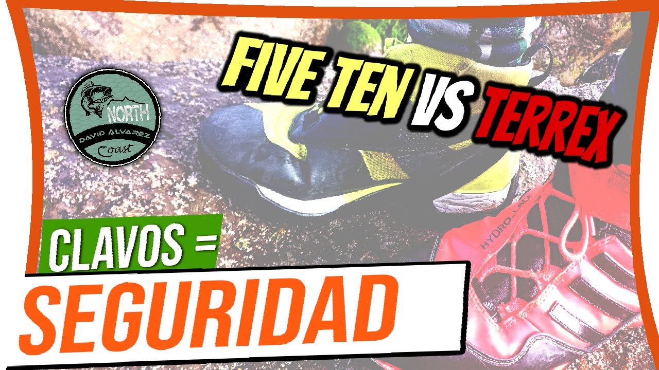 SEGURIDAD ¿Se notan los clavos de tungsteno? Adidas terrex vs Five ten