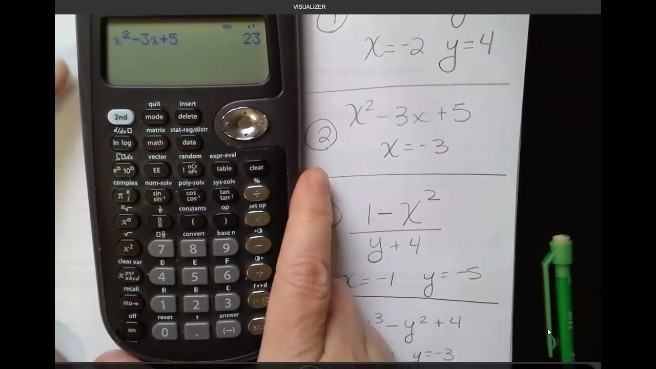 TI-36X Pro - Evaluate Expressions