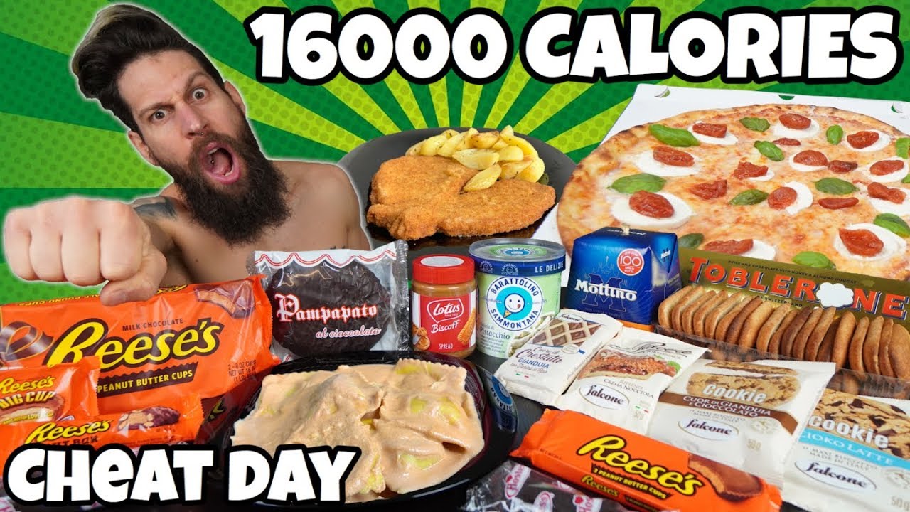 16000 Calorie Challenge - Relax Cheat day - MAN VS FOOD