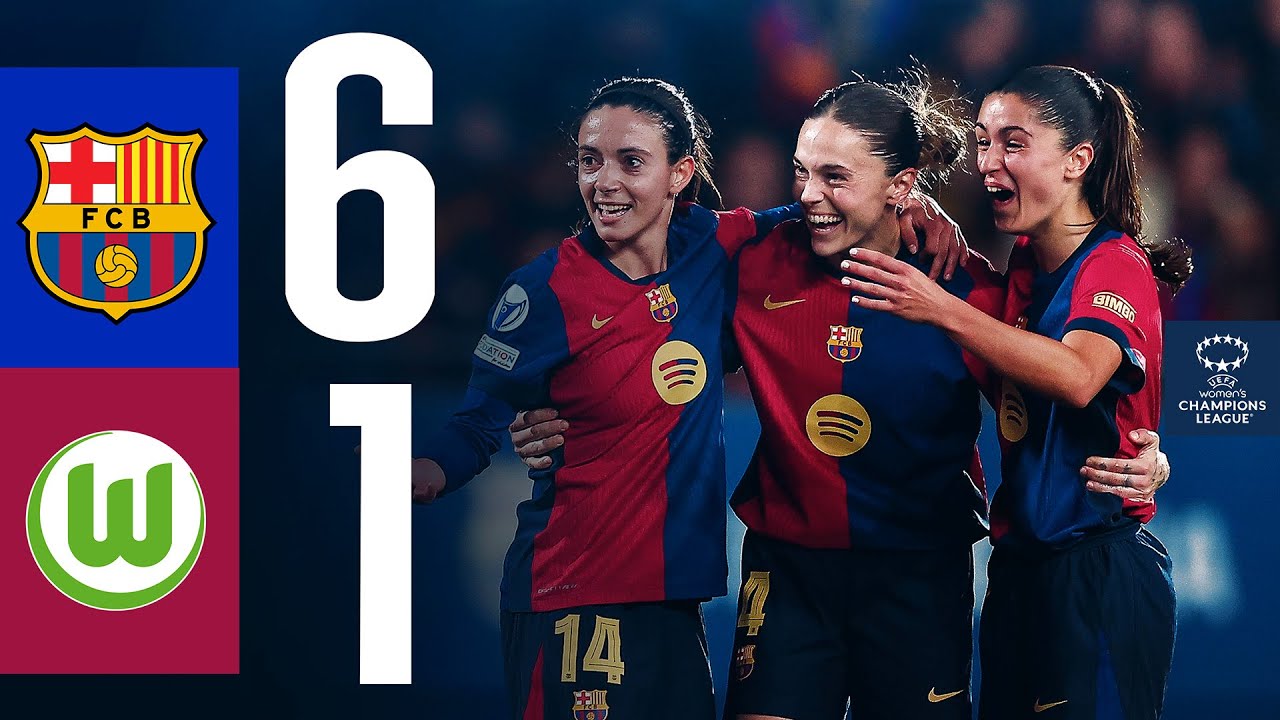 FC BARCELONA 6 vs 1 WOLFSBURG | UEFA WOMEN'S CHAMPIONS LEAGUE I HIGHLIGHTS 🔵🔴
